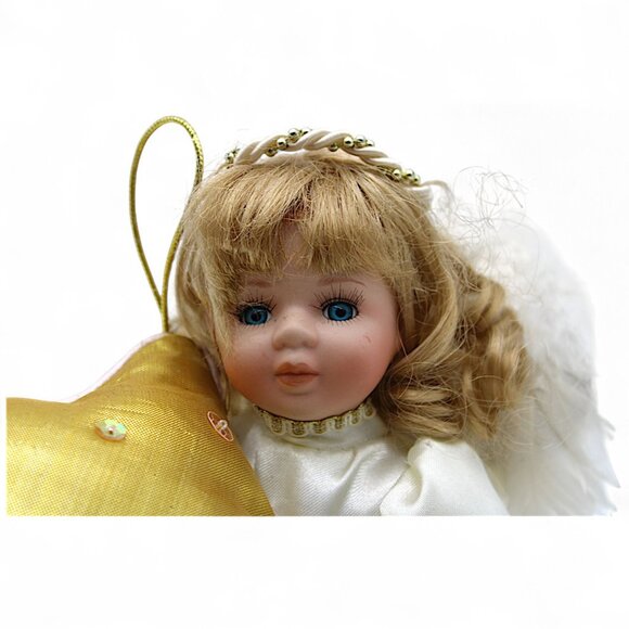 Geppeddo "Mindy Mini Angel" Porcelain Doll With Golden Star - Picture 5 of 7